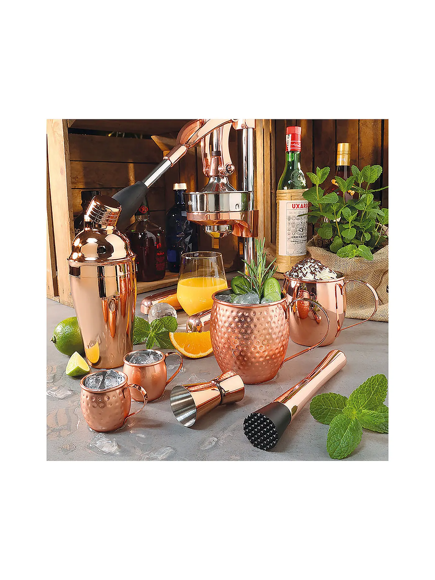CILIO | Cocktail-Shaker 0,5 L - verkupfert | 